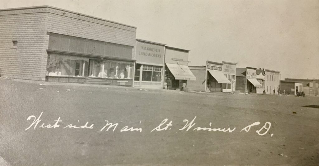 Main Street, Winner, SD (postcard)